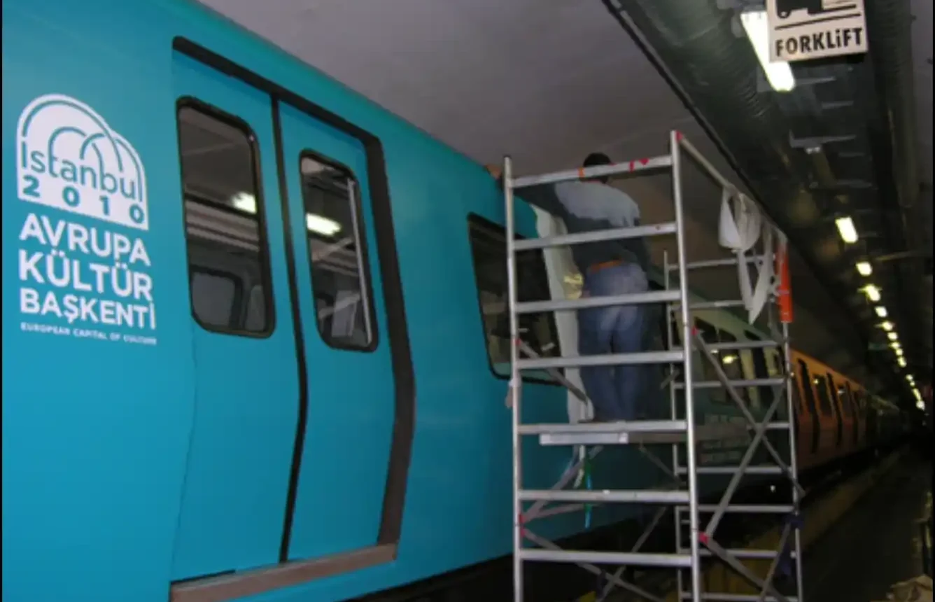 İstanbul Metro Vagonları Dijital Baskı ve Folyo Giydirme