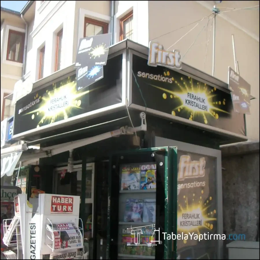 First Sensations Büfe Cephe Giydirme ve Kurumsal Tabela Projesi
